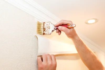 Pose de papier peint à Palluaud — revêtements muraux et toiles de verre